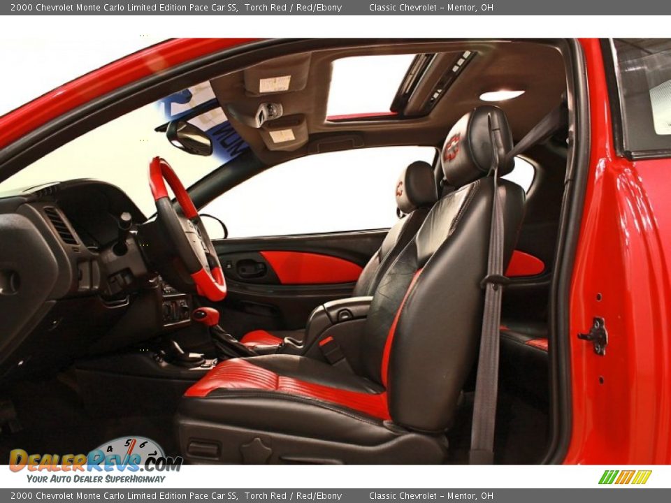 Red/Ebony Interior - 2000 Chevrolet Monte Carlo Limited Edition Pace Car SS Photo #12