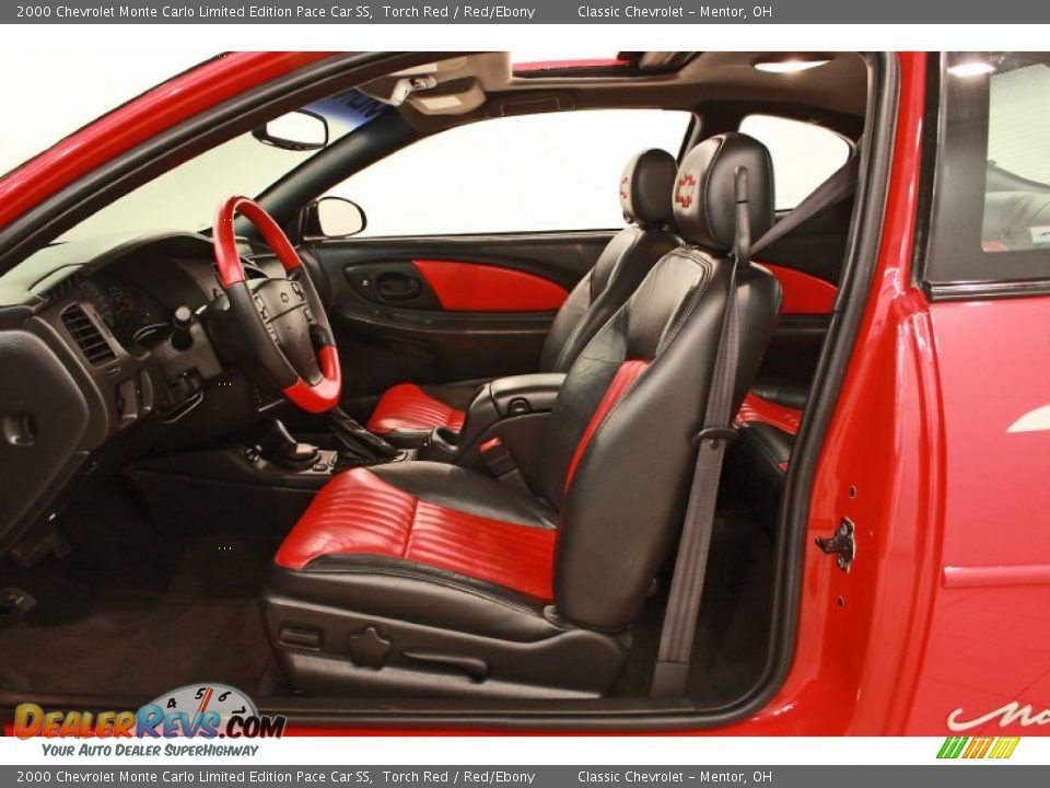 Red/Ebony Interior - 2000 Chevrolet Monte Carlo Limited Edition Pace Car SS Photo #13