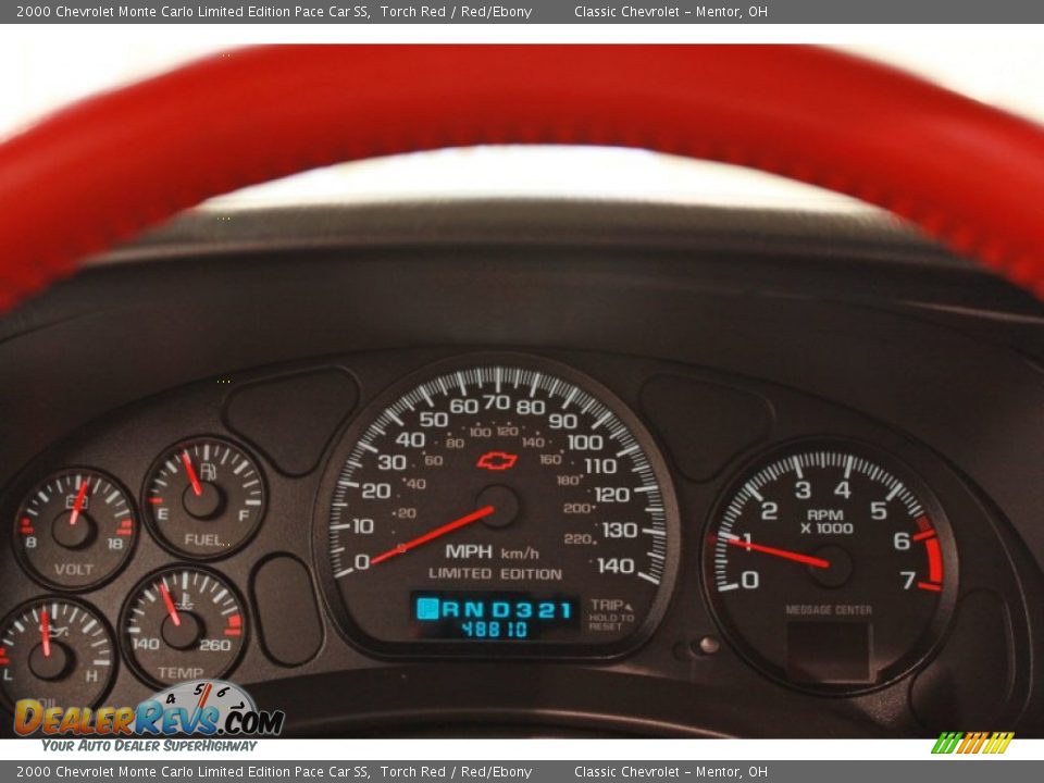 2000 Chevrolet Monte Carlo Limited Edition Pace Car SS Gauges Photo #18