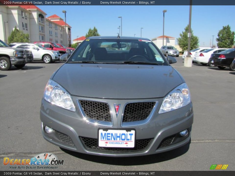 2009 Pontiac G6 V6 Sedan Dark Steel Gray Metallic / Ebony Photo #2