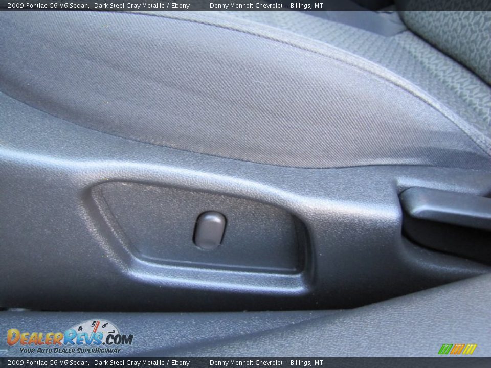 2009 Pontiac G6 V6 Sedan Dark Steel Gray Metallic / Ebony Photo #14