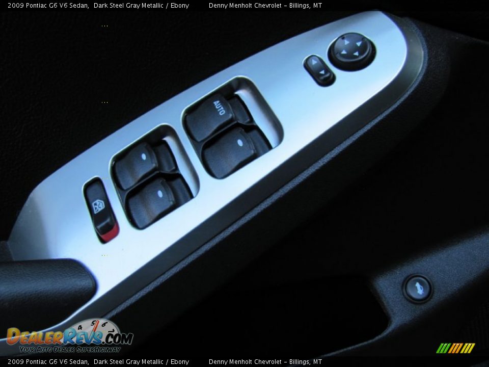 2009 Pontiac G6 V6 Sedan Dark Steel Gray Metallic / Ebony Photo #15