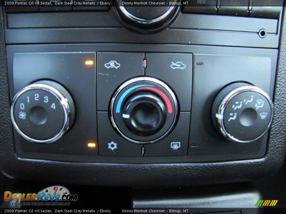 2009 Pontiac G6 V6 Sedan Dark Steel Gray Metallic / Ebony Photo #20