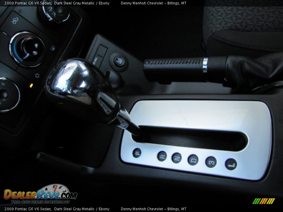 2009 Pontiac G6 V6 Sedan Dark Steel Gray Metallic / Ebony Photo #21