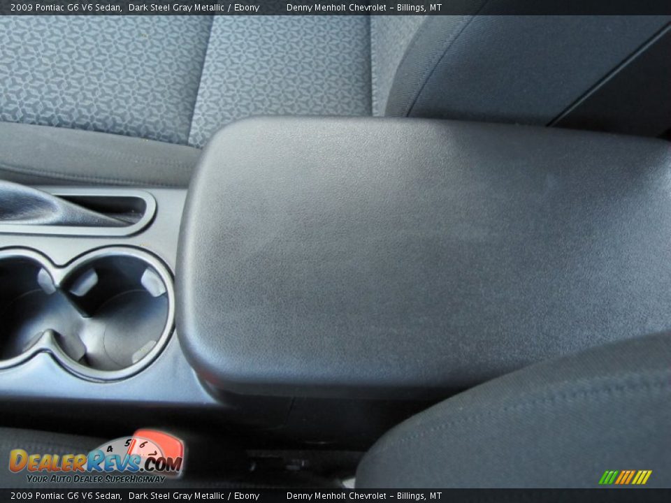2009 Pontiac G6 V6 Sedan Dark Steel Gray Metallic / Ebony Photo #22