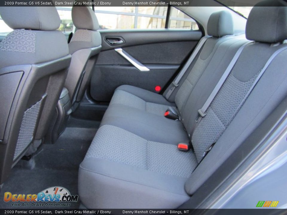 2009 Pontiac G6 V6 Sedan Dark Steel Gray Metallic / Ebony Photo #24