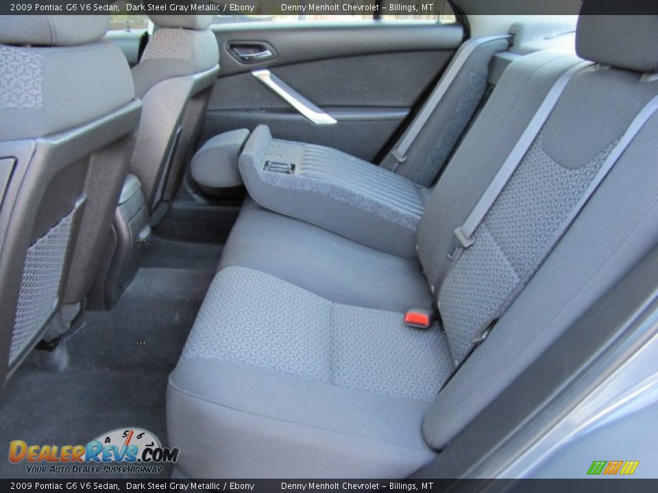 2009 Pontiac G6 V6 Sedan Dark Steel Gray Metallic / Ebony Photo #25