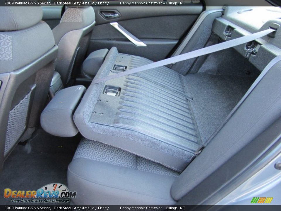 2009 Pontiac G6 V6 Sedan Dark Steel Gray Metallic / Ebony Photo #26