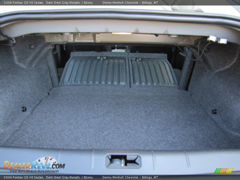 2009 Pontiac G6 V6 Sedan Dark Steel Gray Metallic / Ebony Photo #27