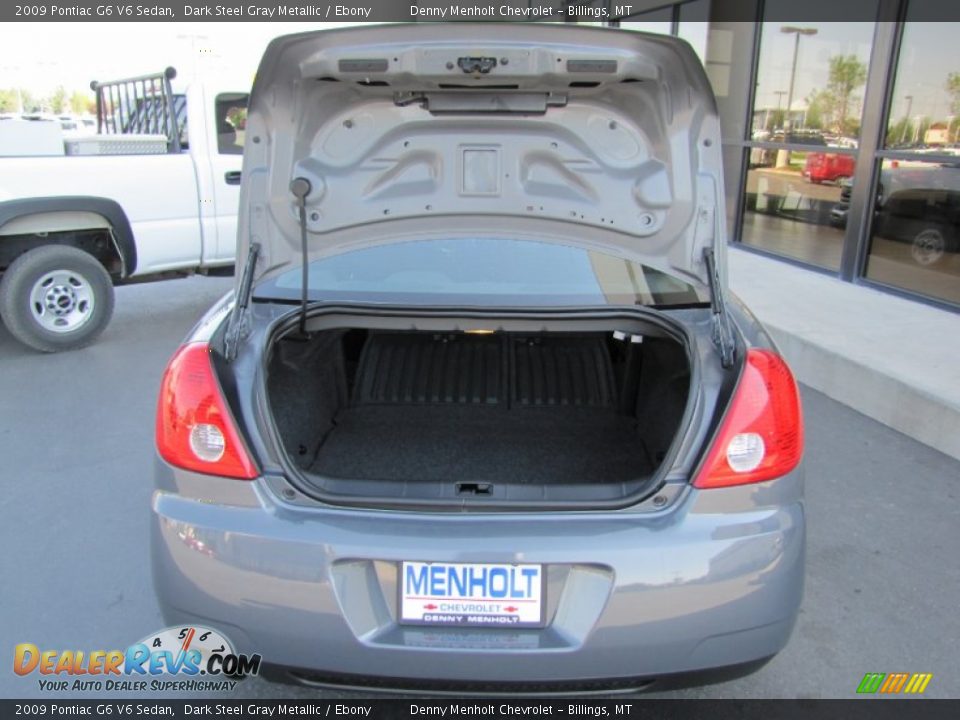 2009 Pontiac G6 V6 Sedan Dark Steel Gray Metallic / Ebony Photo #28