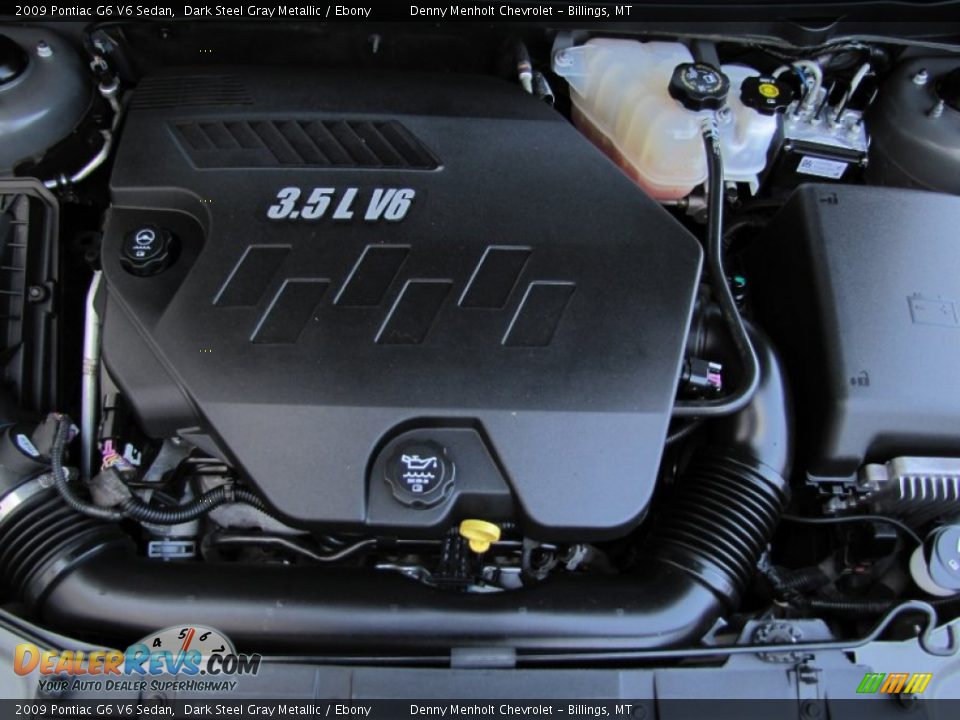 2009 Pontiac G6 V6 Sedan Dark Steel Gray Metallic / Ebony Photo #29