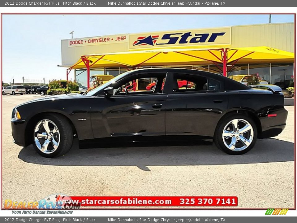 2012 Dodge Charger R/T Plus Pitch Black / Black Photo #2