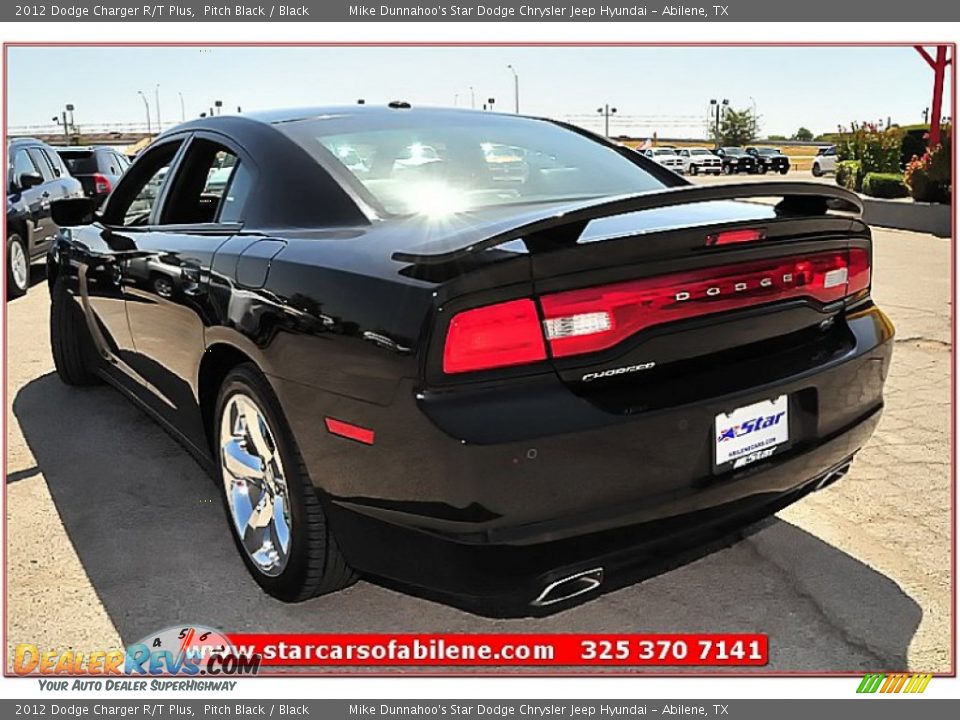 2012 Dodge Charger R/T Plus Pitch Black / Black Photo #4