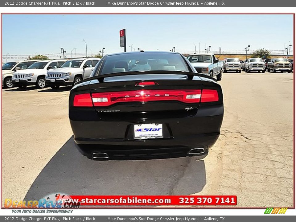 2012 Dodge Charger R/T Plus Pitch Black / Black Photo #7