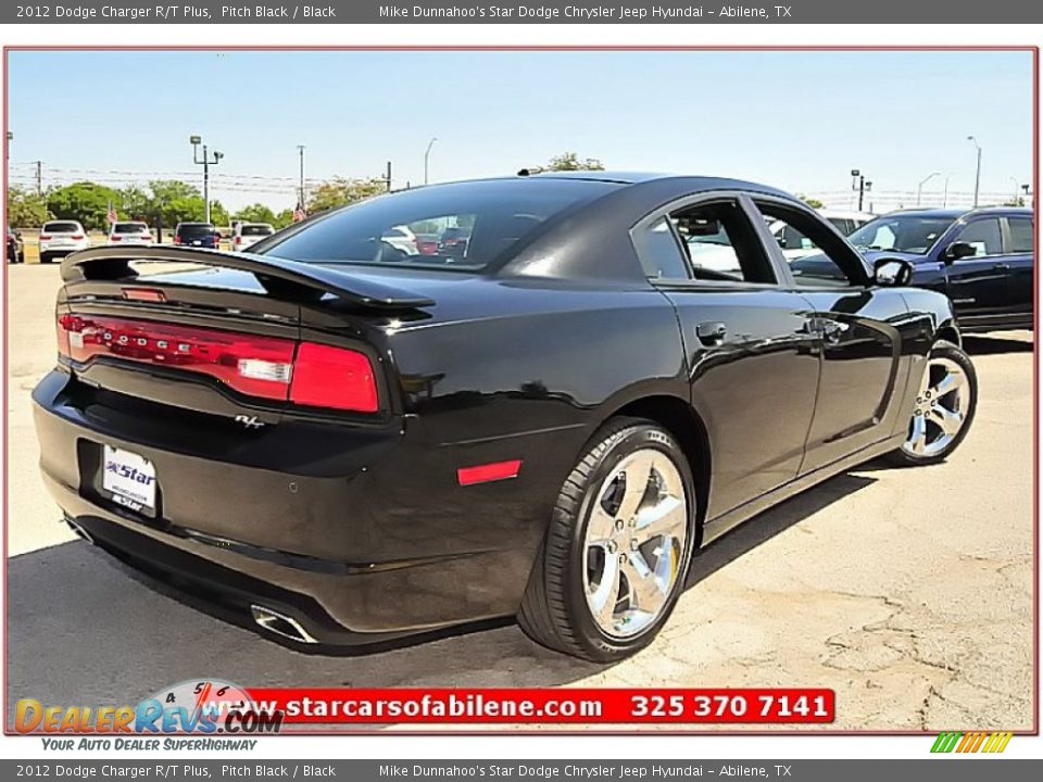 2012 Dodge Charger R/T Plus Pitch Black / Black Photo #8