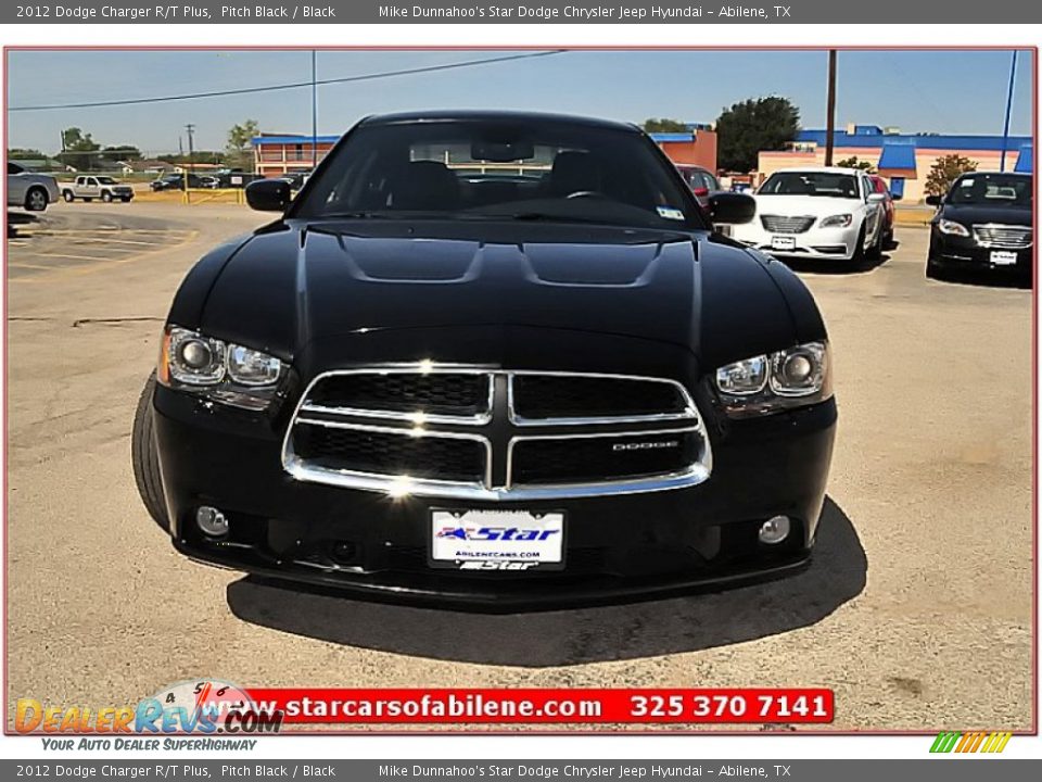 2012 Dodge Charger R/T Plus Pitch Black / Black Photo #12