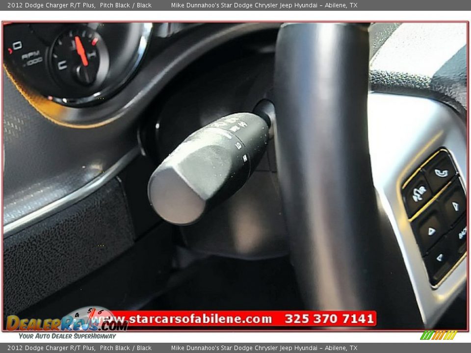 2012 Dodge Charger R/T Plus Pitch Black / Black Photo #18