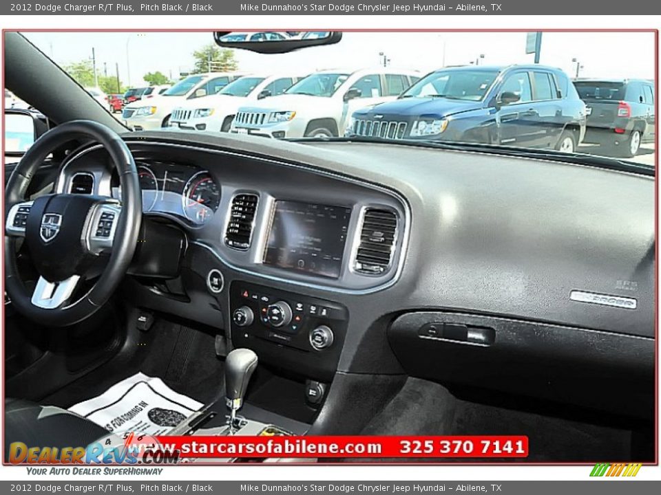 2012 Dodge Charger R/T Plus Pitch Black / Black Photo #32