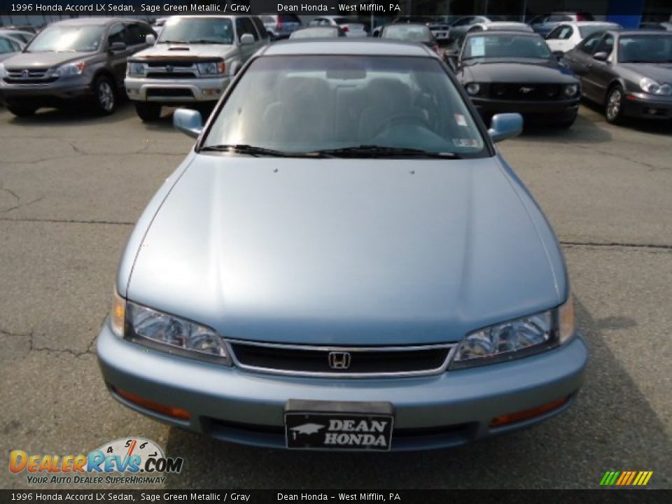 1996 Honda Accord LX Sedan Sage Green Metallic / Gray Photo #7