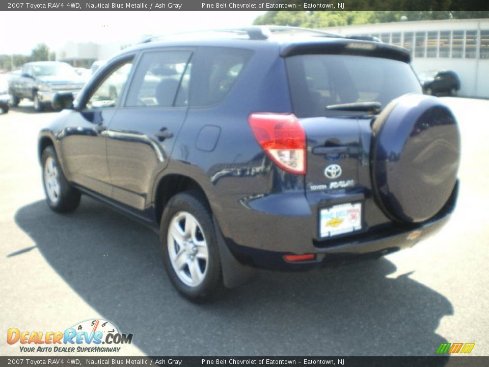 2007 Toyota RAV4 4WD Nautical Blue Metallic / Ash Gray Photo #5
