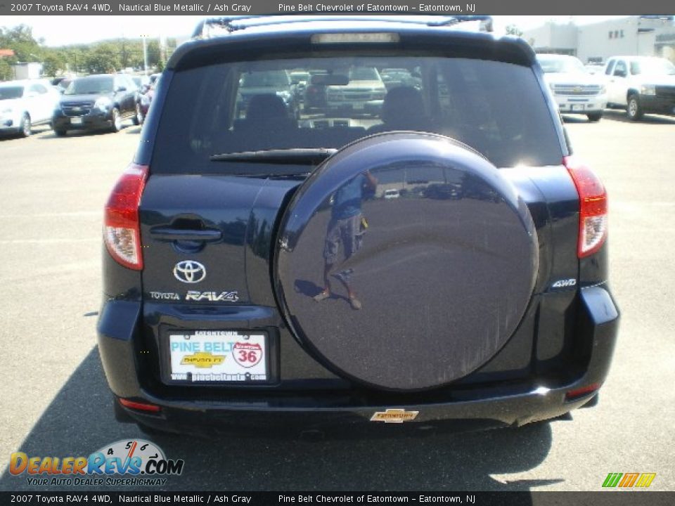 2007 Toyota RAV4 4WD Nautical Blue Metallic / Ash Gray Photo #6