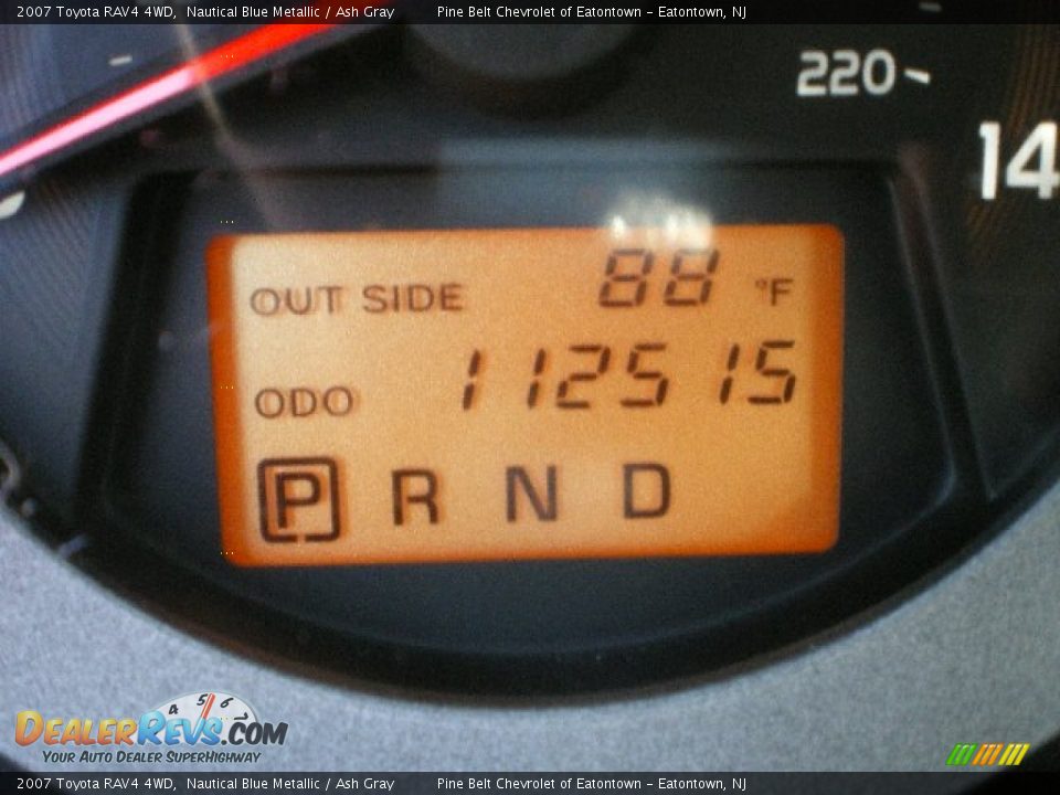 2007 Toyota RAV4 4WD Nautical Blue Metallic / Ash Gray Photo #14