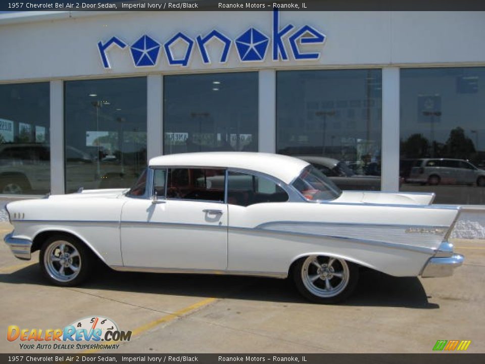 1957 Chevrolet Bel Air 2 Door Sedan Imperial Ivory / Red/Black Photo #1
