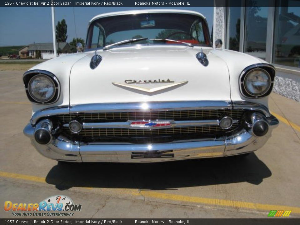 Imperial Ivory 1957 Chevrolet Bel Air 2 Door Sedan Photo #2