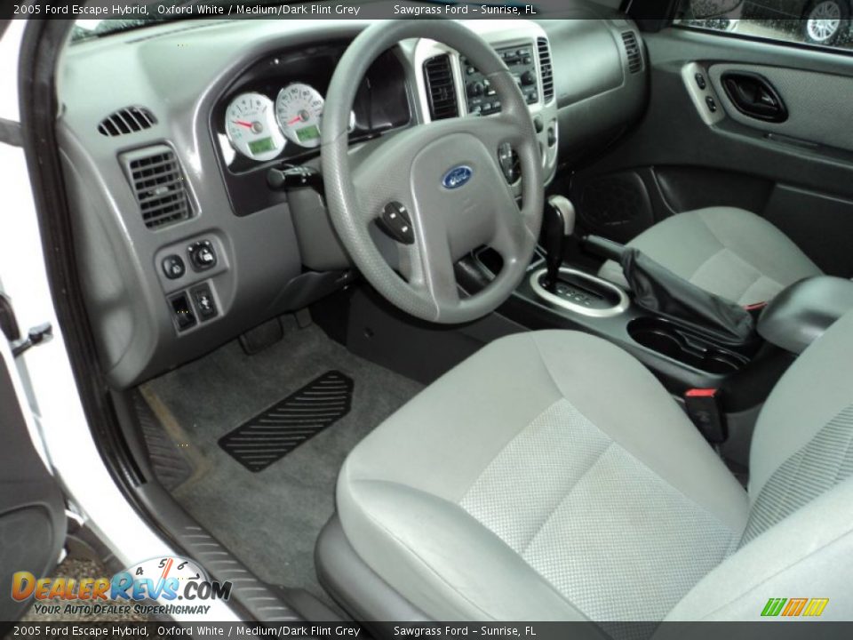 Medium Dark Flint Grey Interior 2005 Ford Escape Hybrid