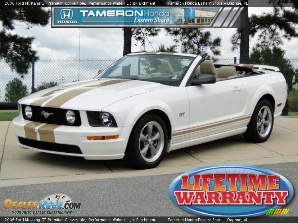 2006 Ford Mustang GT Premium Convertible Performance White / Light Parchment Photo #1