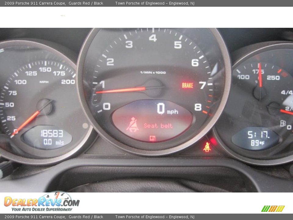 2009 Porsche 911 Carrera Coupe Guards Red / Black Photo #13