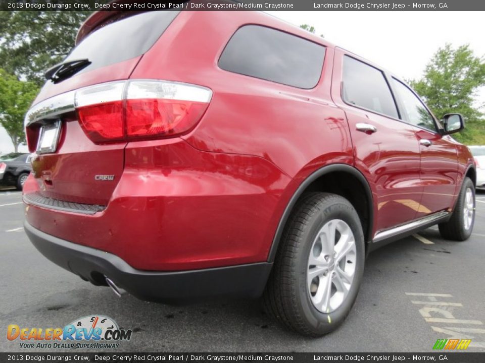 2013 Dodge Durango Crew Deep Cherry Red Crystal Pearl / Dark Graystone/Medium Graystone Photo #3