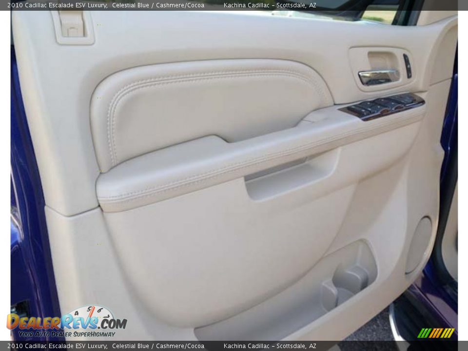 2010 Cadillac Escalade ESV Luxury Celestial Blue / Cashmere/Cocoa Photo #19