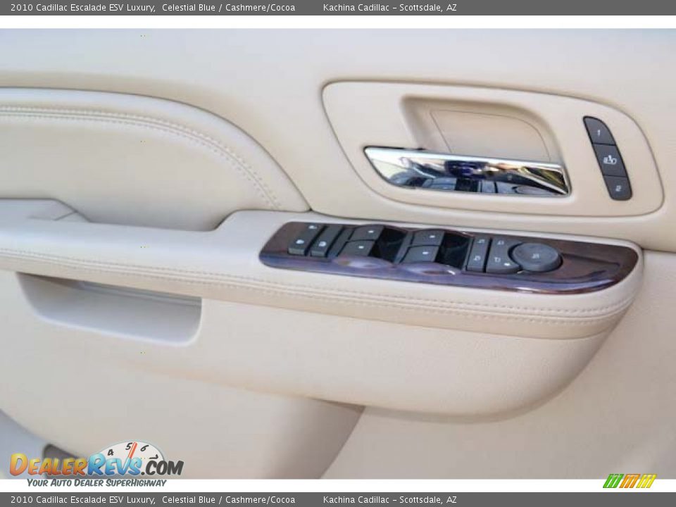 2010 Cadillac Escalade ESV Luxury Celestial Blue / Cashmere/Cocoa Photo #20