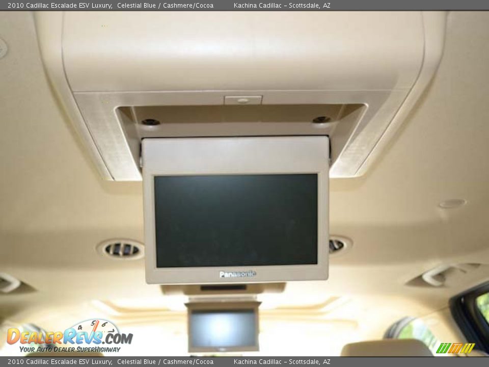 2010 Cadillac Escalade ESV Luxury Celestial Blue / Cashmere/Cocoa Photo #27