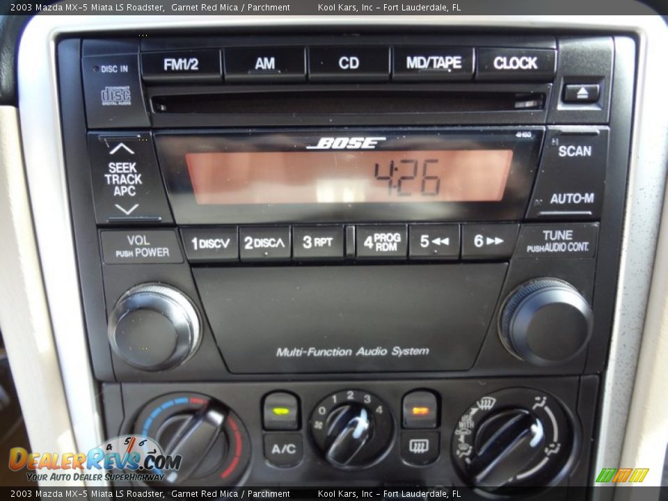 Audio System of 2003 Mazda MX-5 Miata LS Roadster Photo #16