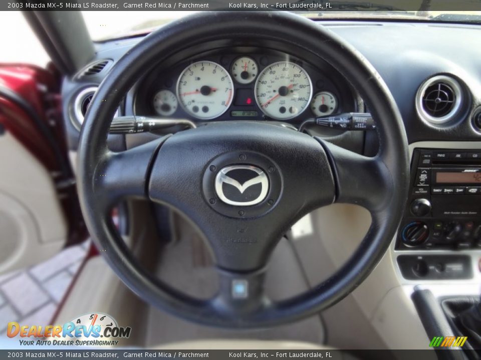 2003 Mazda MX-5 Miata LS Roadster Steering Wheel Photo #17