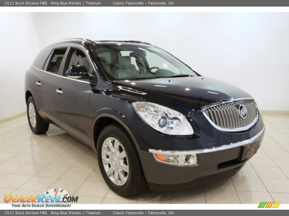2012 Buick Enclave FWD Ming Blue Metallic / Titanium Photo #1