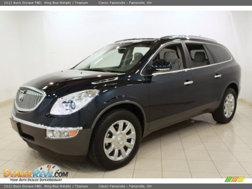 2012 Buick Enclave FWD Ming Blue Metallic / Titanium Photo #3