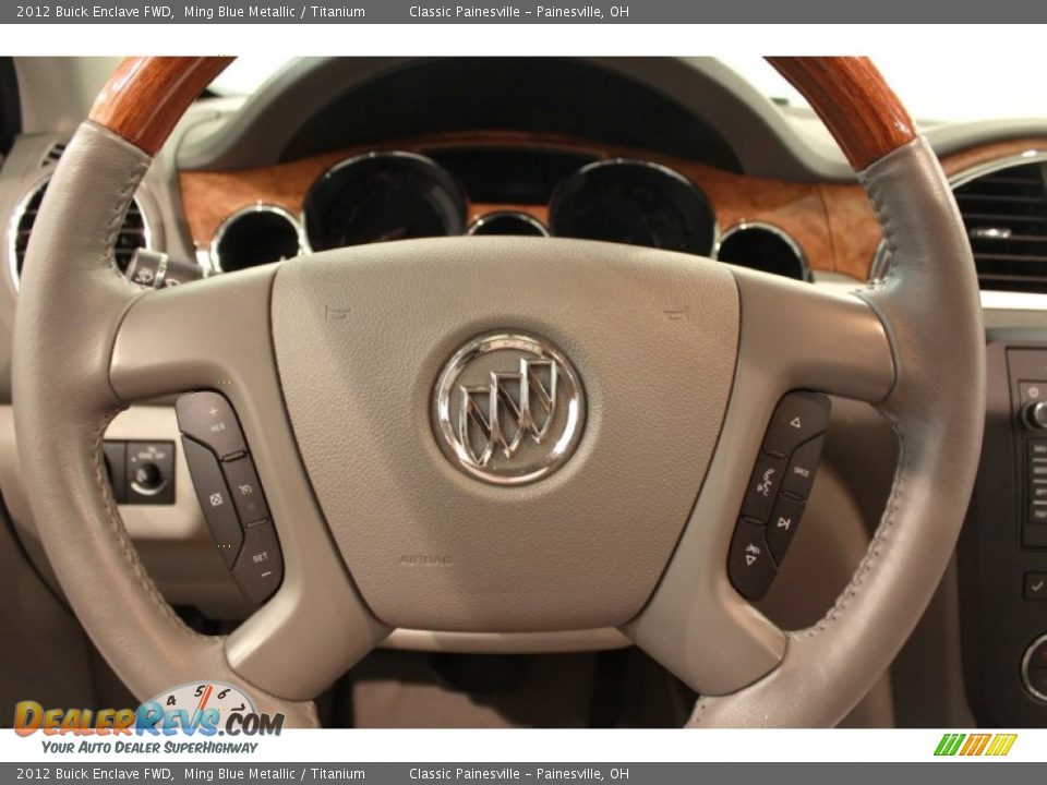2012 Buick Enclave FWD Ming Blue Metallic / Titanium Photo #9