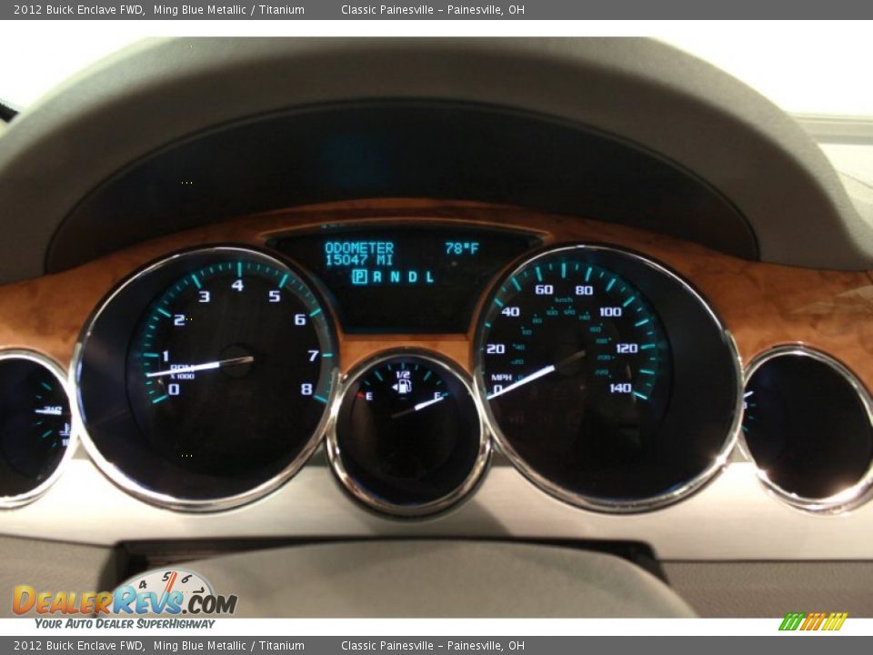 2012 Buick Enclave FWD Ming Blue Metallic / Titanium Photo #10
