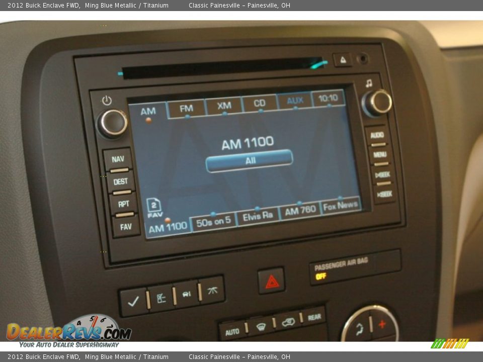 2012 Buick Enclave FWD Ming Blue Metallic / Titanium Photo #15