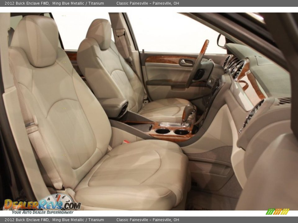 2012 Buick Enclave FWD Ming Blue Metallic / Titanium Photo #23