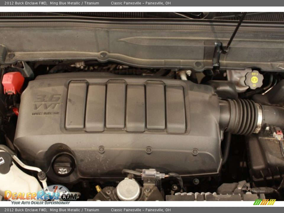 2012 Buick Enclave FWD Ming Blue Metallic / Titanium Photo #31