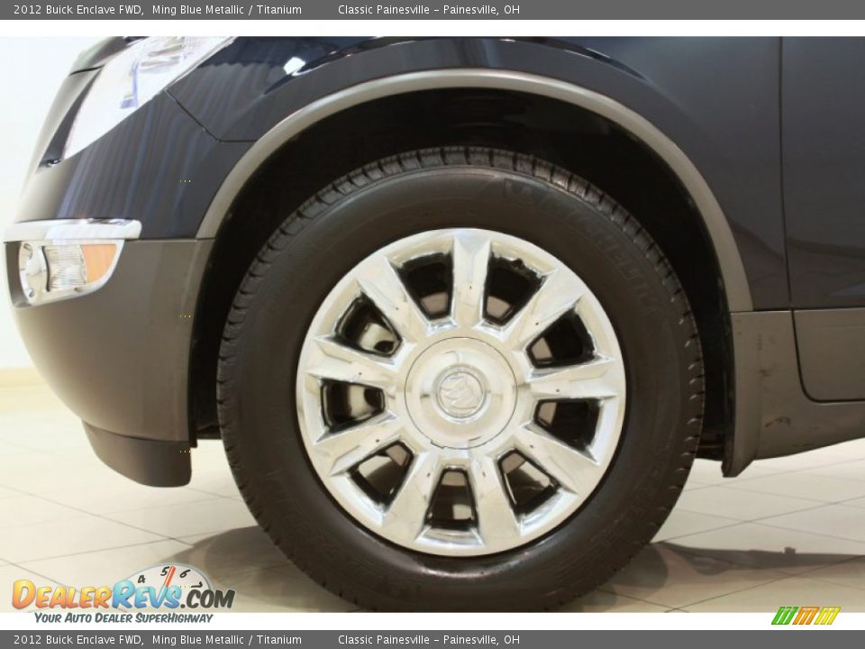 2012 Buick Enclave FWD Ming Blue Metallic / Titanium Photo #32