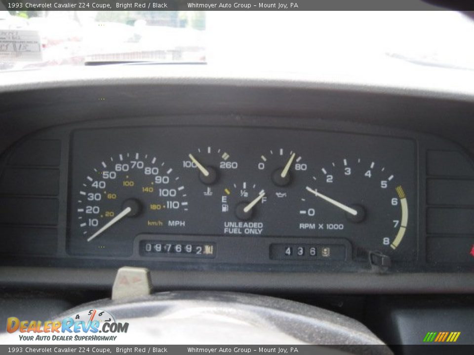 1993 Chevrolet Cavalier Z24 Coupe Gauges Photo #7