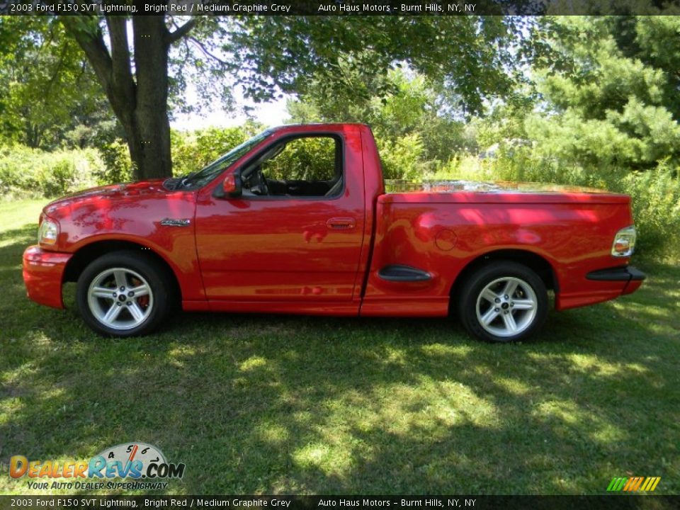 Bright Red 2003 Ford F150 SVT Lightning Photo #4
