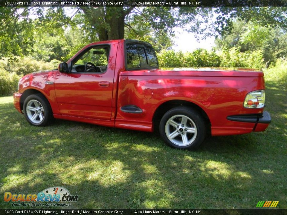 2003 Ford F150 SVT Lightning Bright Red / Medium Graphite Grey Photo #5