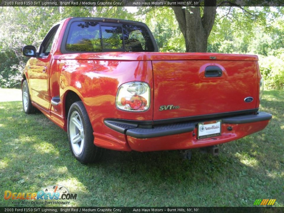 2003 Ford F150 SVT Lightning Bright Red / Medium Graphite Grey Photo #7