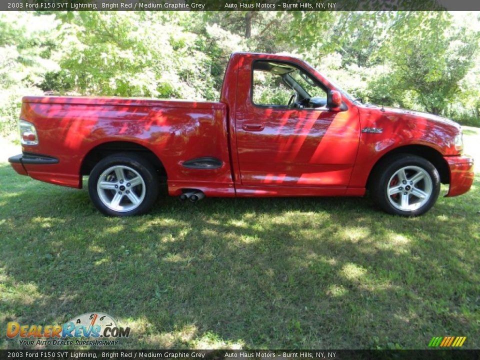 Bright Red 2003 Ford F150 SVT Lightning Photo #13